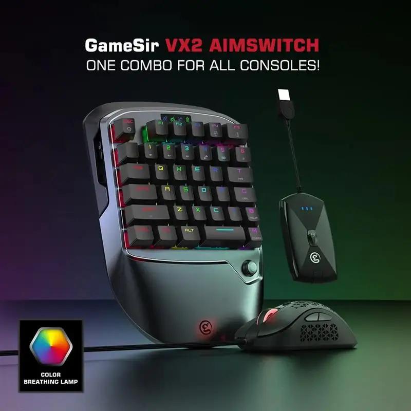 GameSir AimSwitch Ű 콺   Ʈ, Xbox ø X, Xbox ø S, PS4, ٵ ġ   ֿܼ, VX2